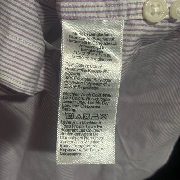 EUC J. Crew Men's  Button Down Long Sleeve Shirt Striped Size Medium - Picture 10 of 15